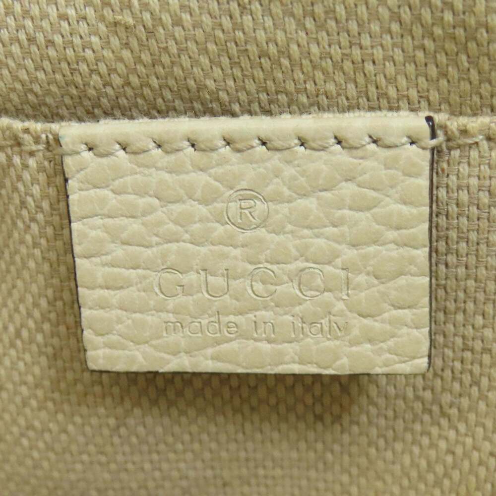 Gucci Authentic White Leather Backpack - image 6